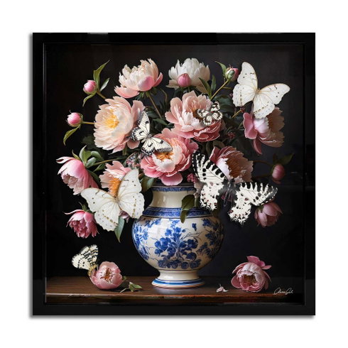 Ode to Peonies - With 3-D Butterflies (No Embellishment)