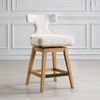 Klismos Off-White Fabric Counter Stool thumbnail 2