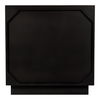 Povera 3 Drawer Nightstand Black, Dresser by Moe's Home, 28" width x 28" height x 20" depth thumbnail 7