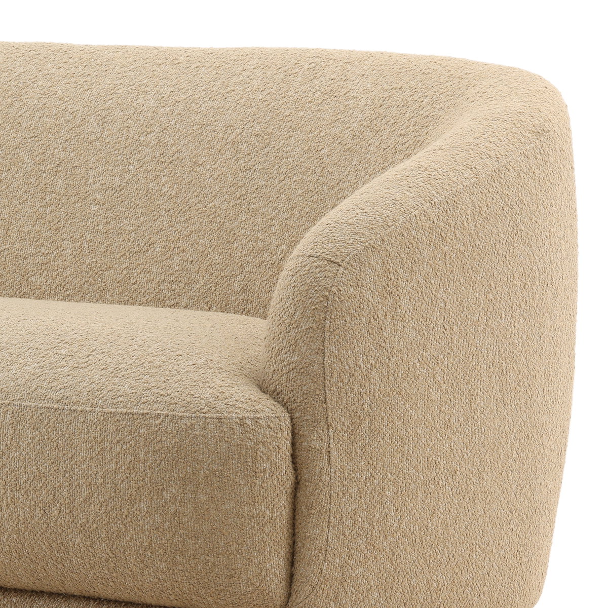 Yulissa Sofa Camel, Sofas & Sectional by Dovetail, 94.5" width x 30" height x 38.5" depth View 6