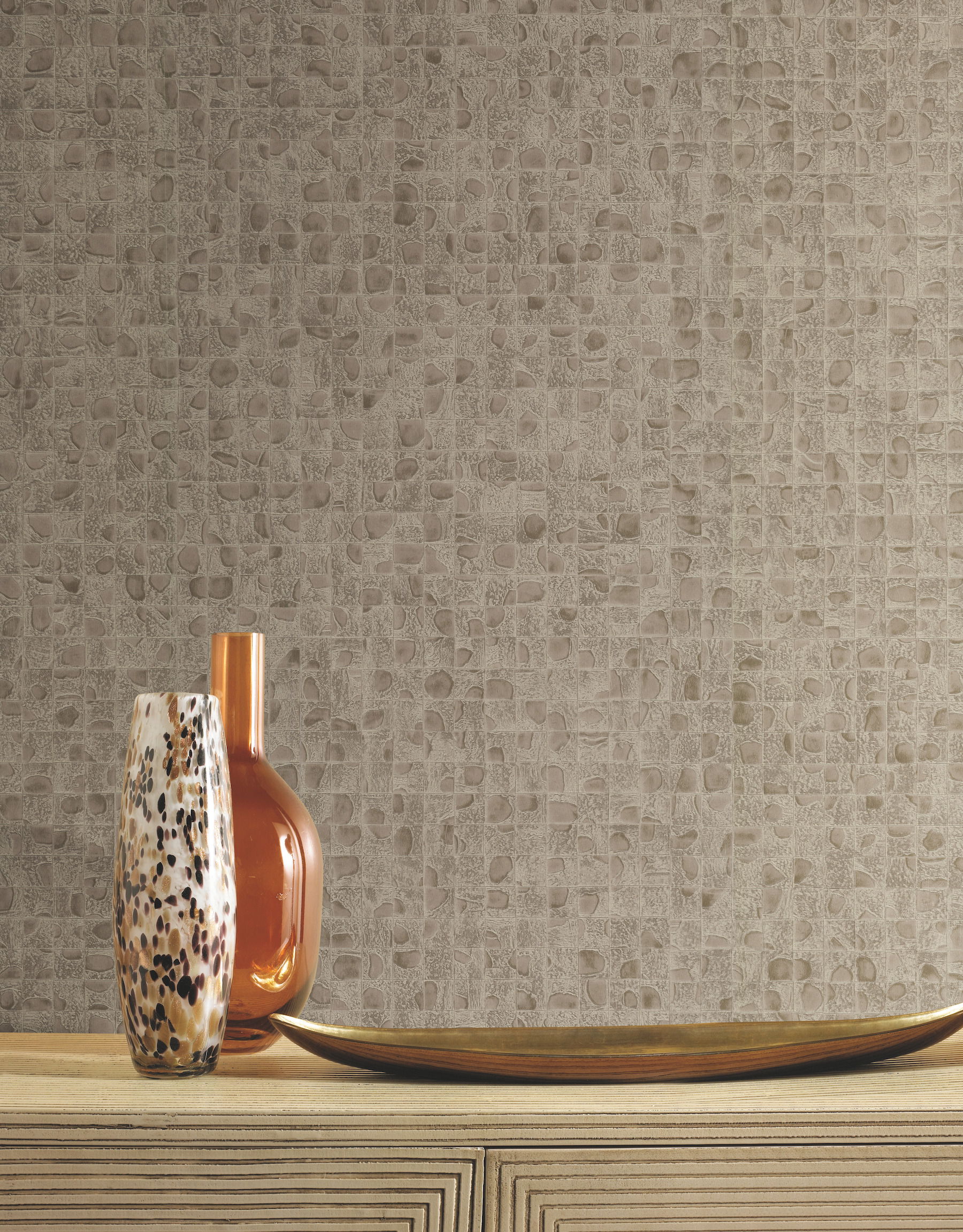 Leather Lux Beige Wallpaper, by York Wall, 32'9.6" length x 1'8.87" width x 0.02" depth View 3