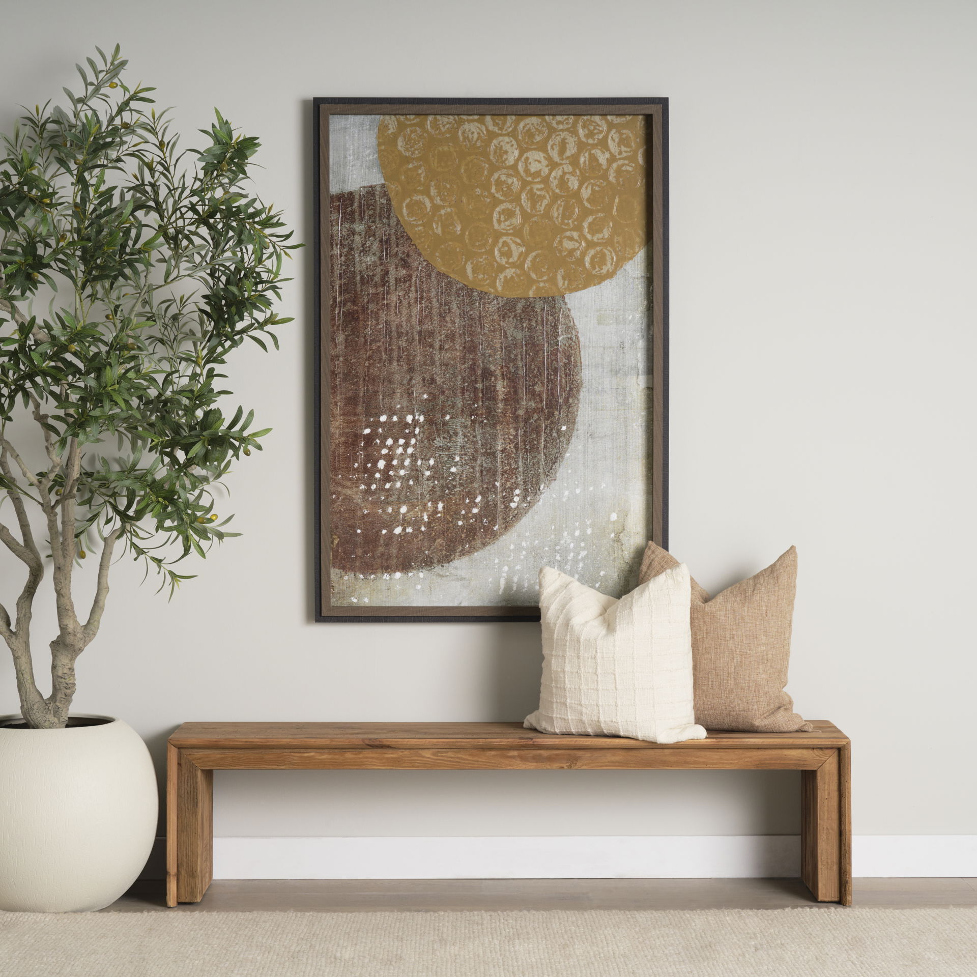 Tahira Rectangular Recycled Wooden Bench, Benche by Mercana, 68.9" length x 15" width x 16.9" height View 2