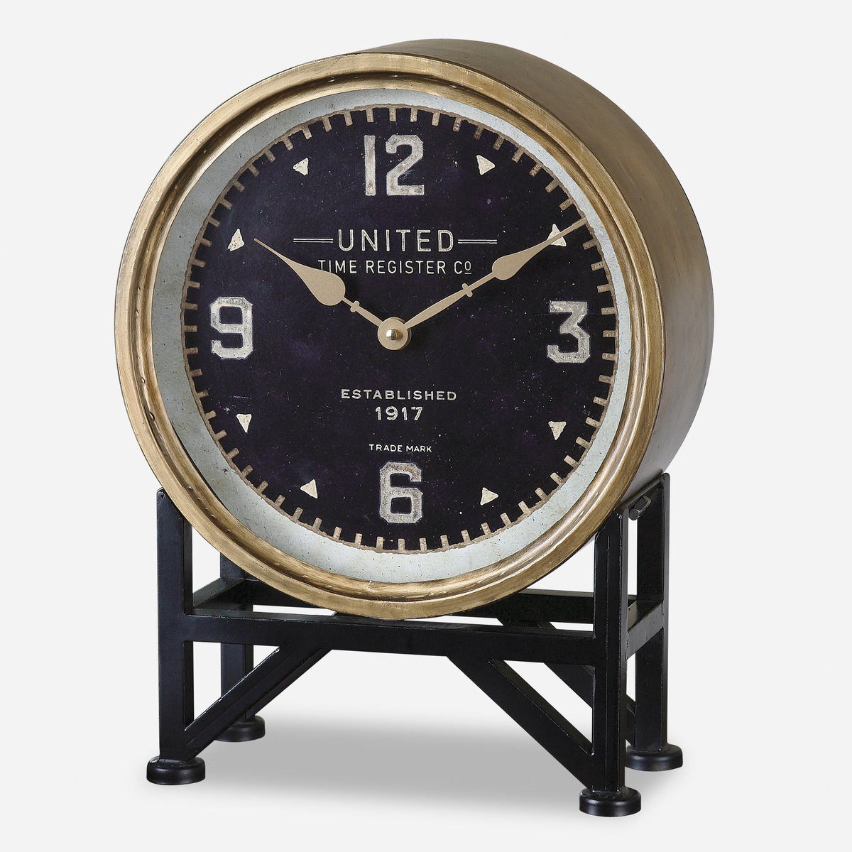 Shyam Table Clocks, by Uttermost, 12" width x 16" height x 5.37" depth View 1