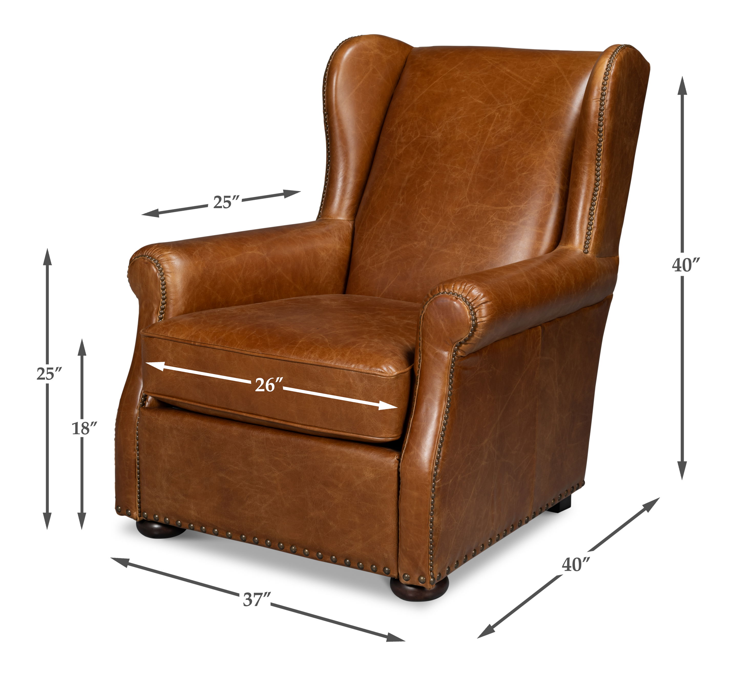 London Dry Accent Chair  Cuba Brown large image 