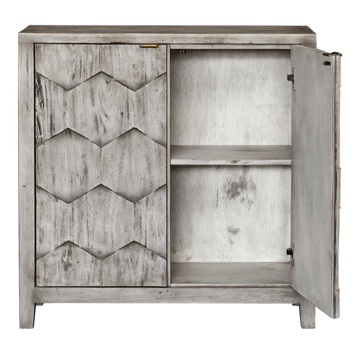 Catori Smoked Ivory Console Cabinet, Cabinets & Chest by Uttermost, 34" width x 34" height x 12" depth View 7
