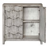 Catori Smoked Ivory Console Cabinet, Cabinets & Chest by Uttermost, 34" width x 34" height x 12" depth thumbnail 7