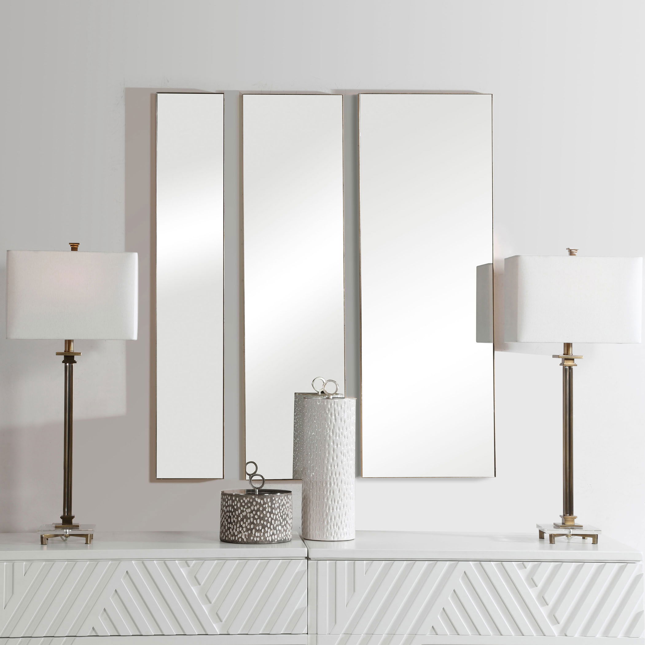 Rowling Gold Mirrors Set/3 large image 