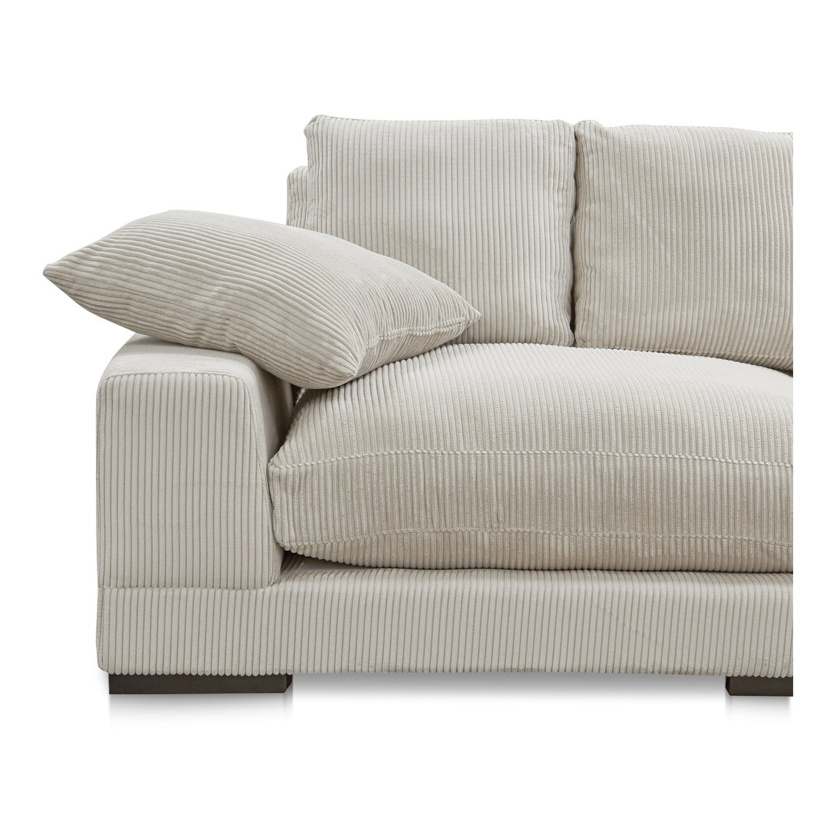 Plunge Large Sectional Cappuccino, Sectional Sofa by Moe's Home, 147.5" width x 34" height x 46" depth View 7