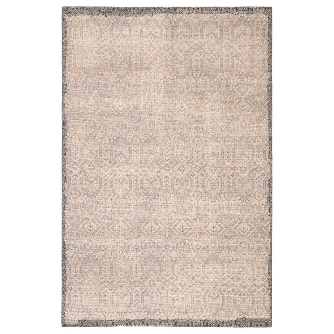 Orson Hand-Knotted Tribal Gray/ Gold Area Rug (5'X8') large image 