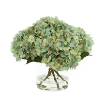 Online Designer Living Room Faux Hydrangea Arrangement in Vase