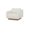Keane Lounge Chair Cream, Accent Chair by Moe's Home, 38" width x 31.25" height x 39.5" depth thumbnail 3