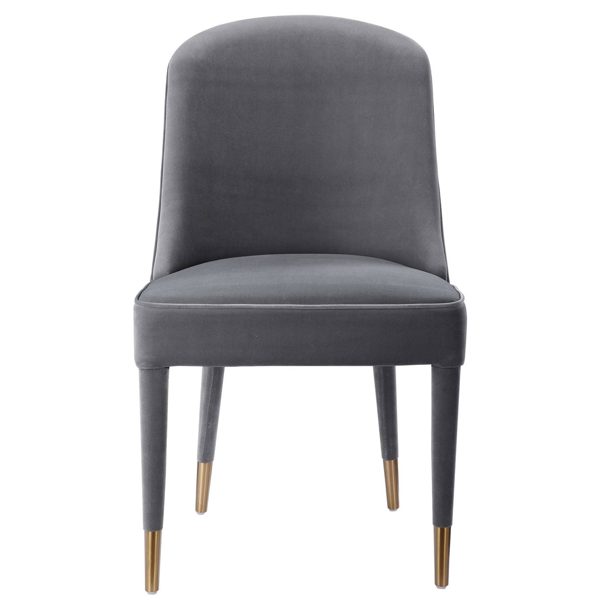 Brie Armless Chair Gray Set Of 2, Accent Chair by Uttermost, 21" width x 36.5" height x 27" depth View 1