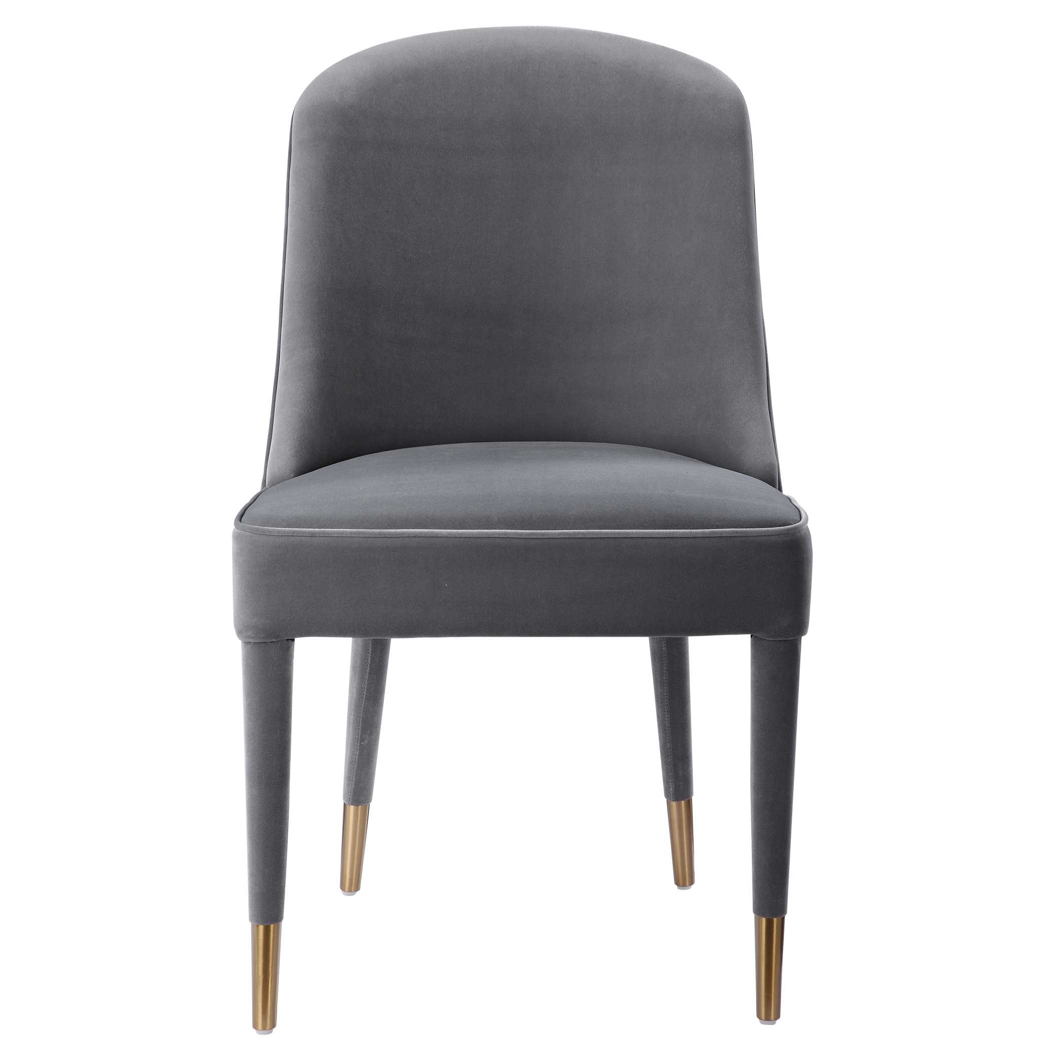 Brie Armless Chair Gray Set Of 2 large image 