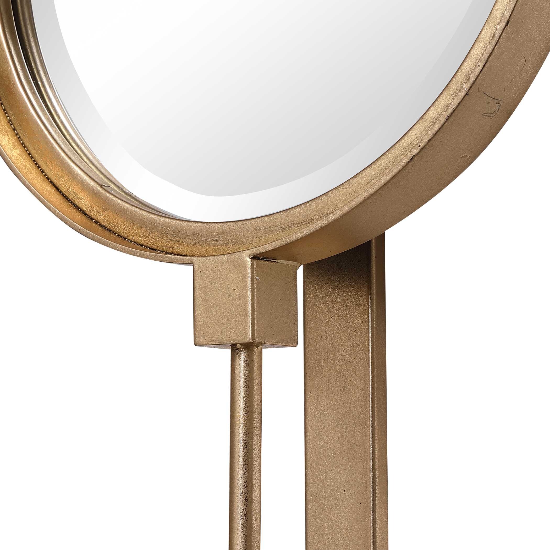 Button Gold Mirror, by Uttermost, 9.87" width x 59.87" height x 3.12" depth View 7