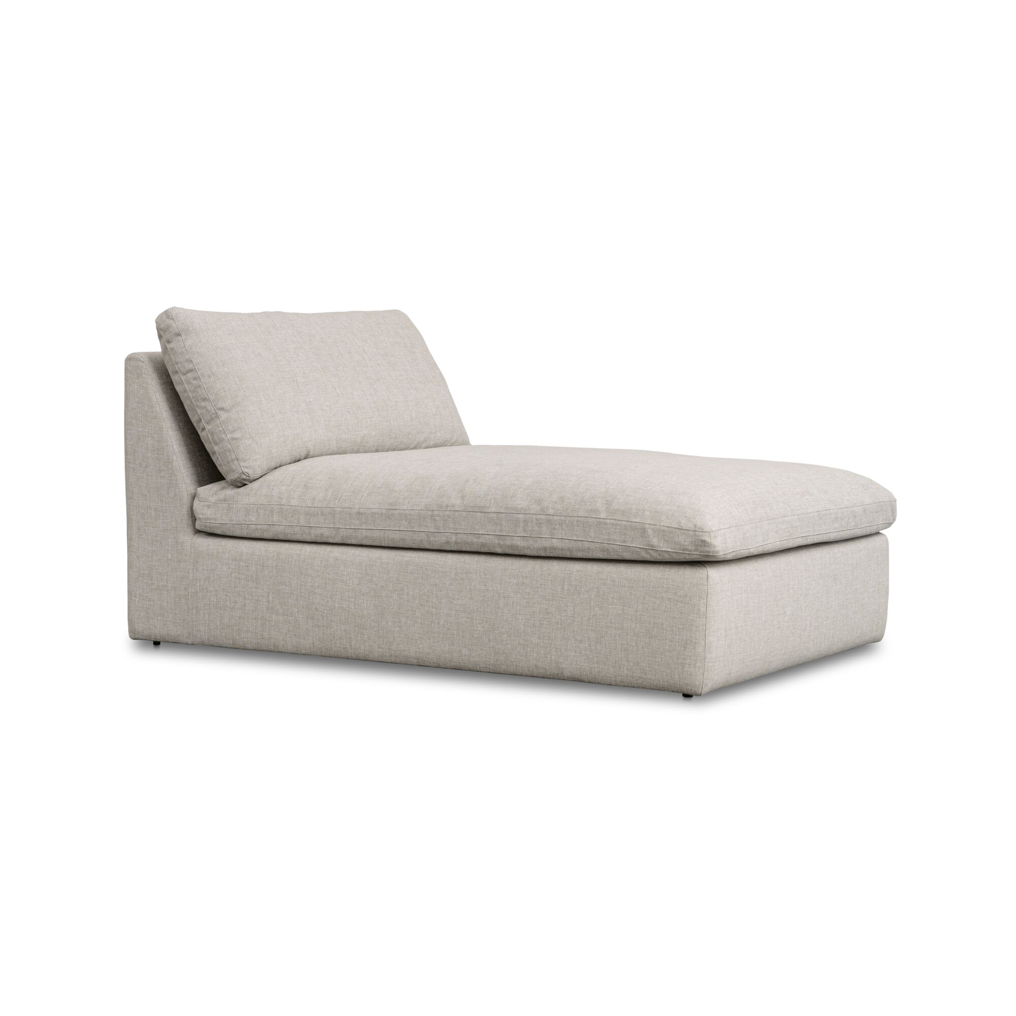 Miles Outdoor Chaise Speckled Light Grey, Chaise Lounges & Daybed by Moe's Home, 65" width x 35.8" height x 40" depth View 2