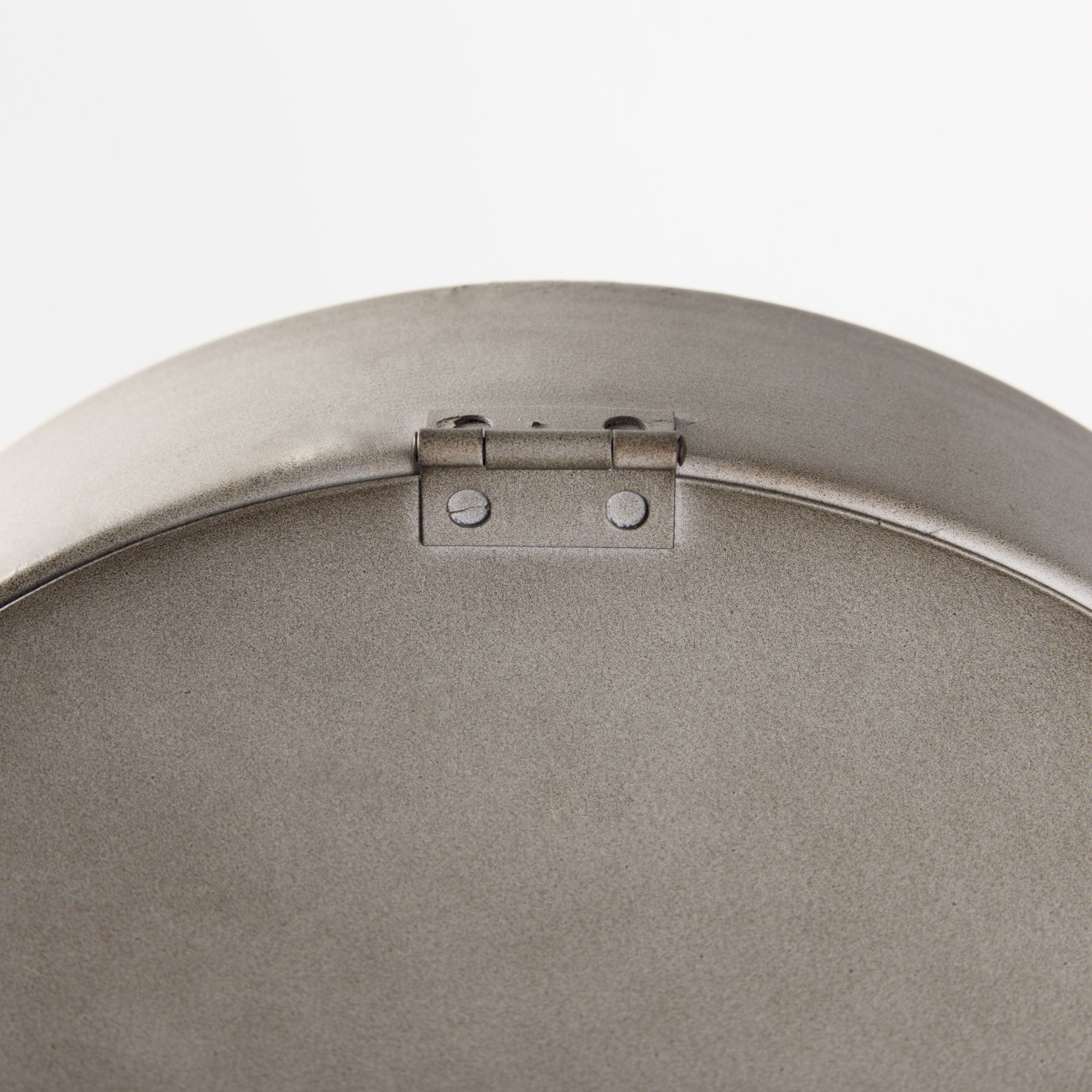 Aurus Matte Gray Metal Table Clock, by Mercana, 7.87" length x 4.72" width x 12.4" height View 7