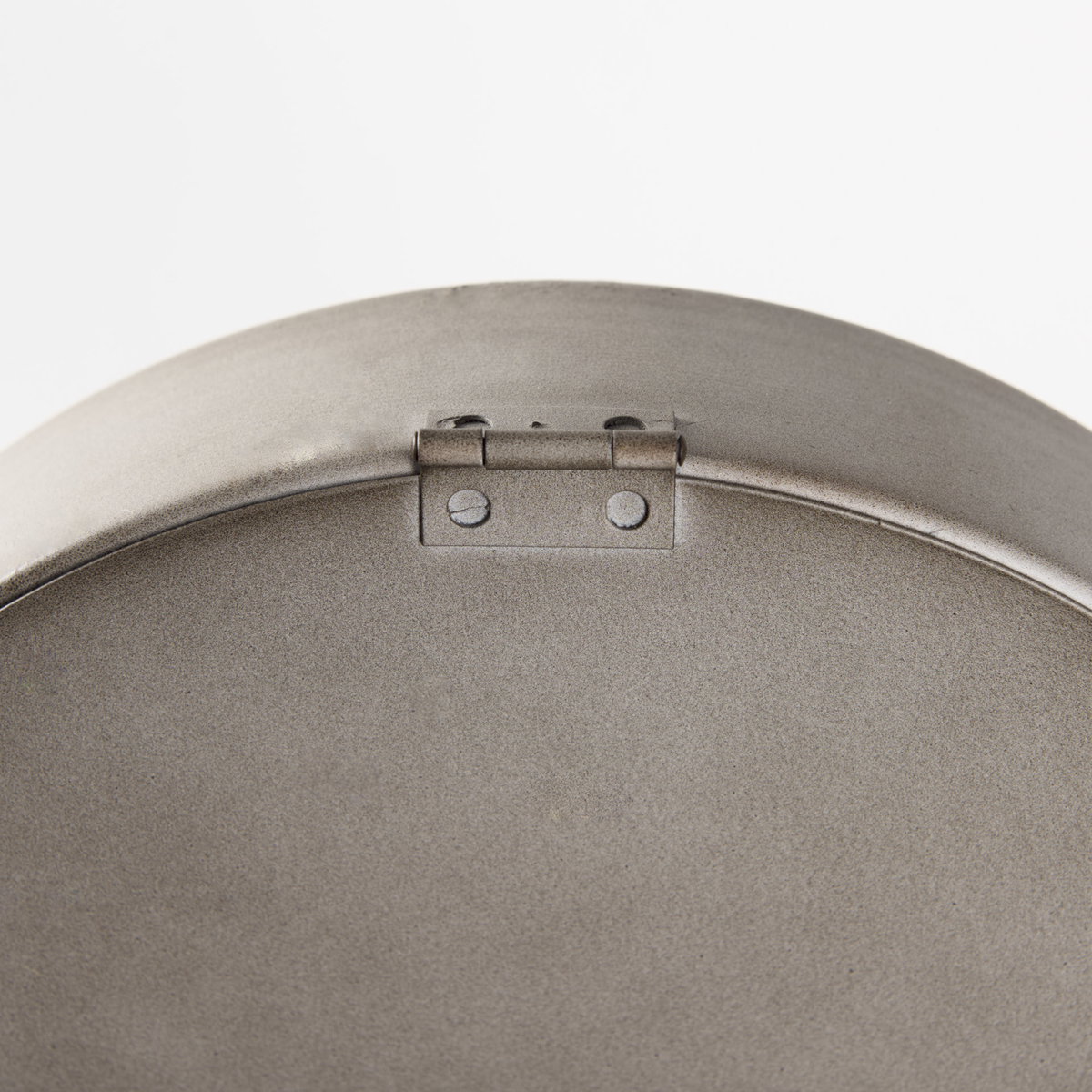 Aurus Matte Gray Metal Table Clock, by Mercana, 7.87" length x 4.72" width x 12.4" height View 7