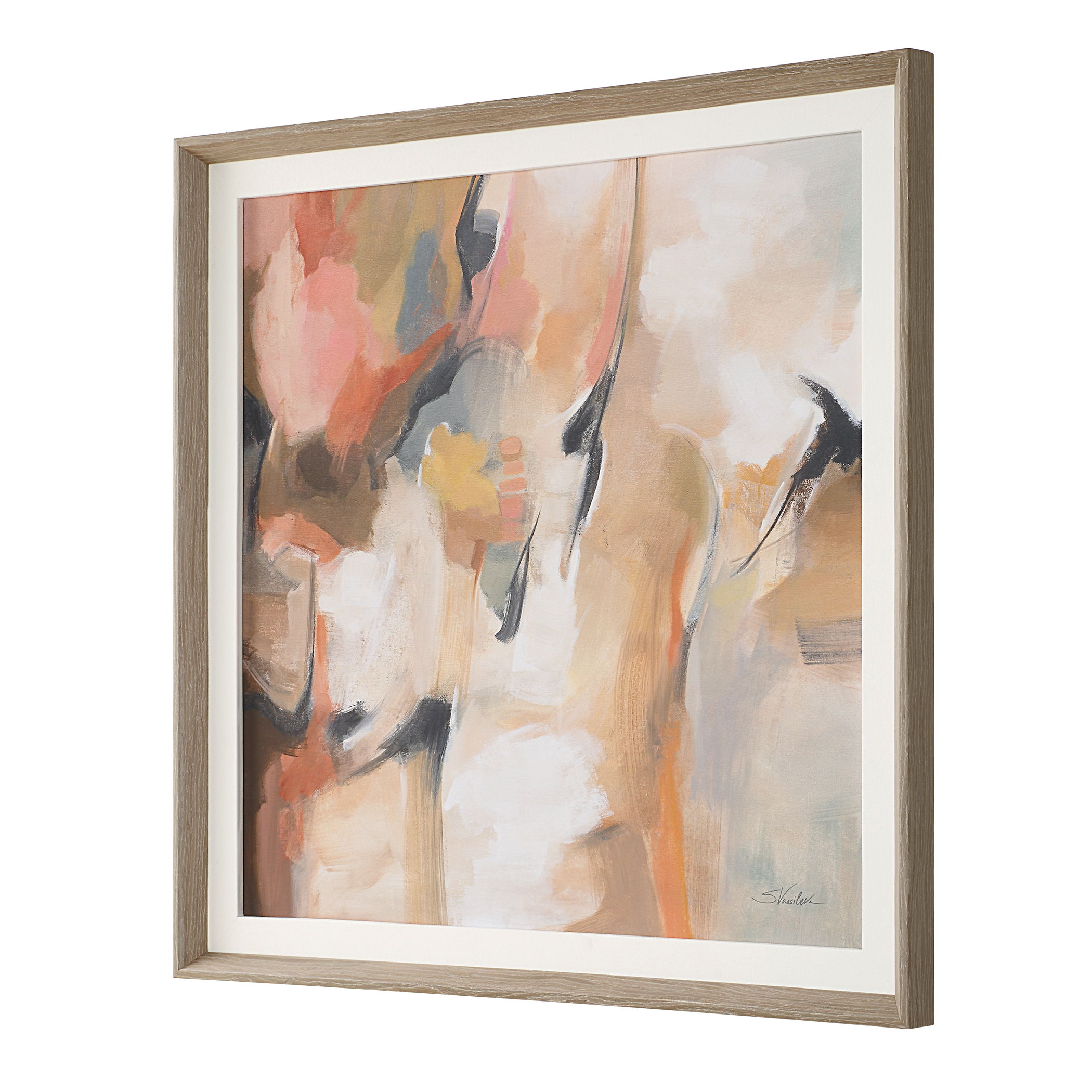 Uphill Framed Abstract Print large image 