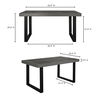 Jedrik Small Outdoor Dining Table Dark Grey thumbnail 6