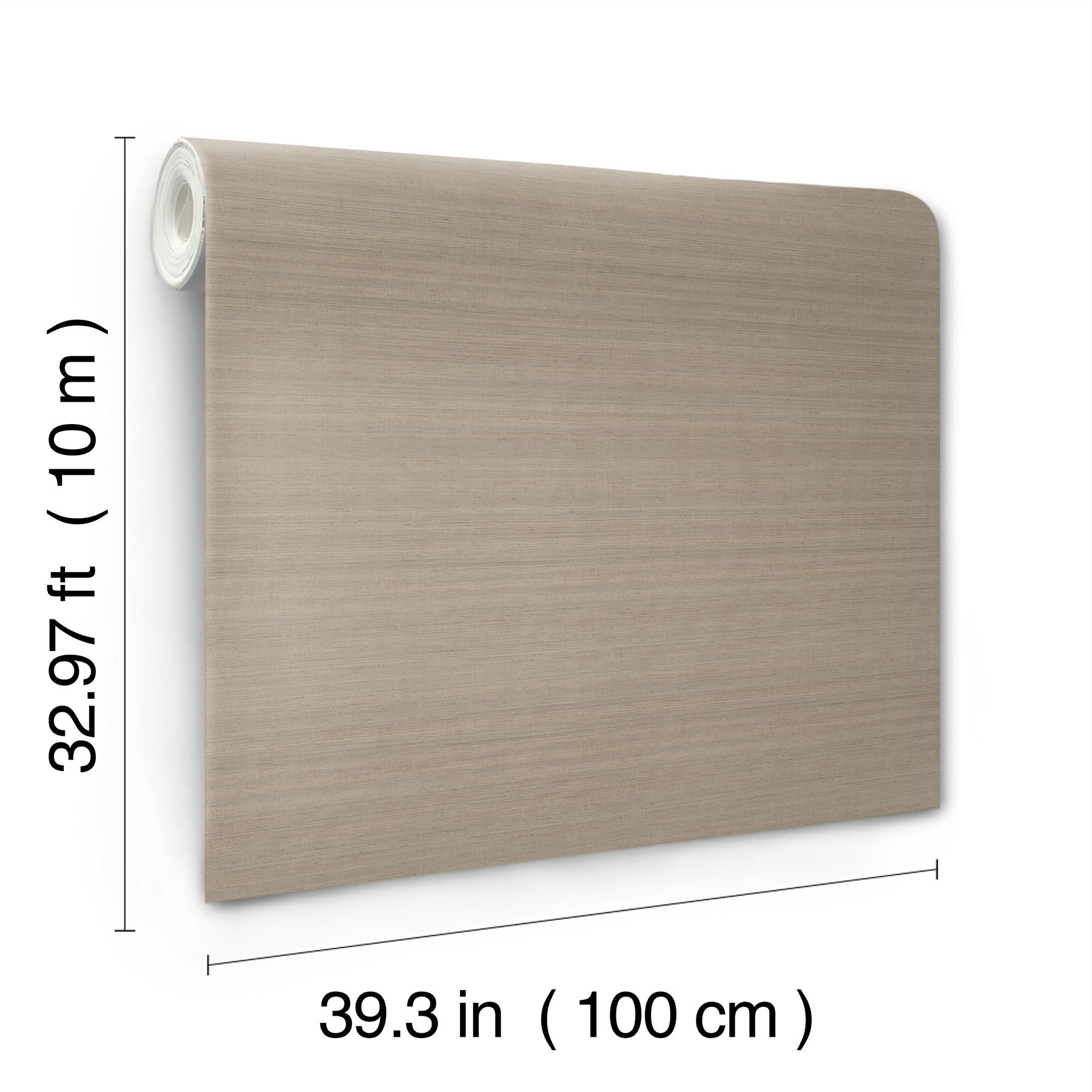 Milano Silk Mushroom Wallpaper, by York Wall, 33' length x 3'3.3" width x 0.02" depth View 5