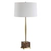 Booker Thin Brass Table Lamp, by Uttermost, 17" width x 34.25" height x 17" depth thumbnail 5