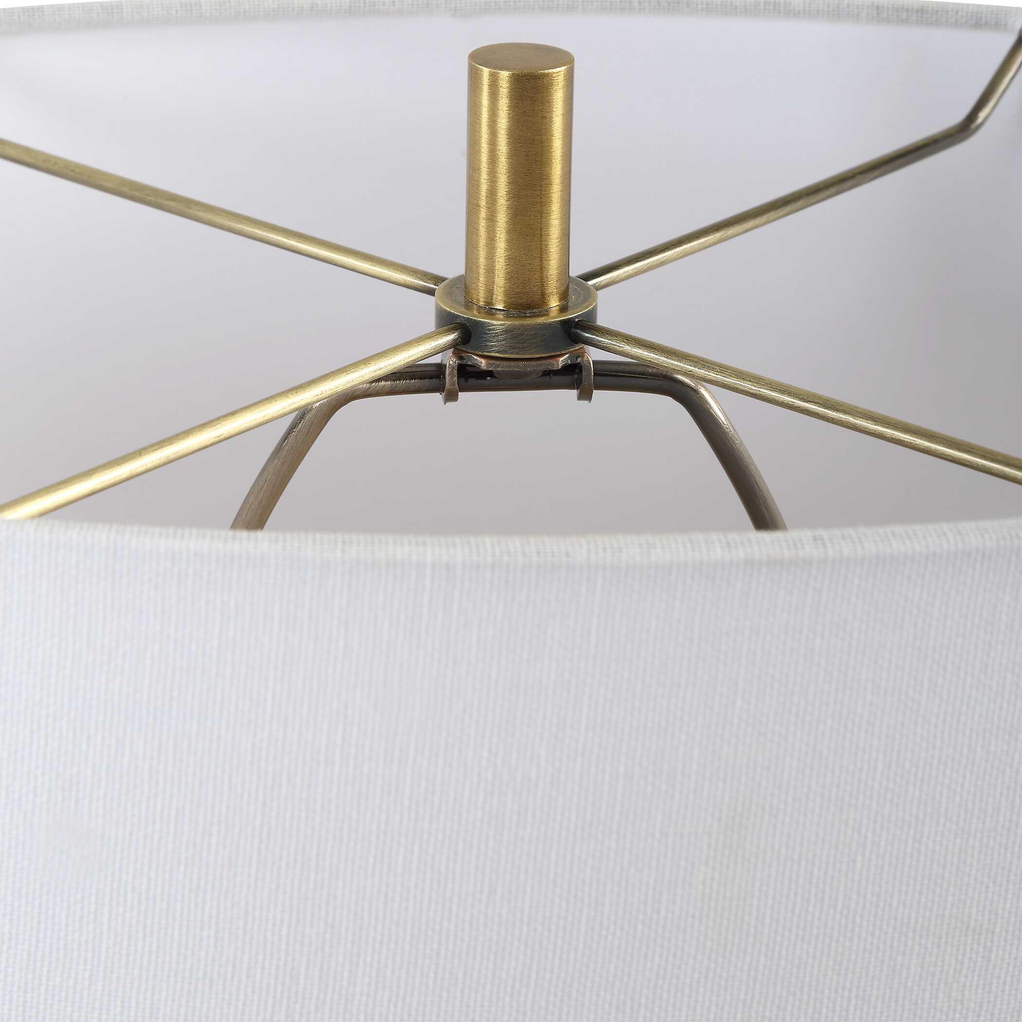 Kure Black Table Lamp, by Uttermost, 16" width x 30.25" height x 10" depth View 8