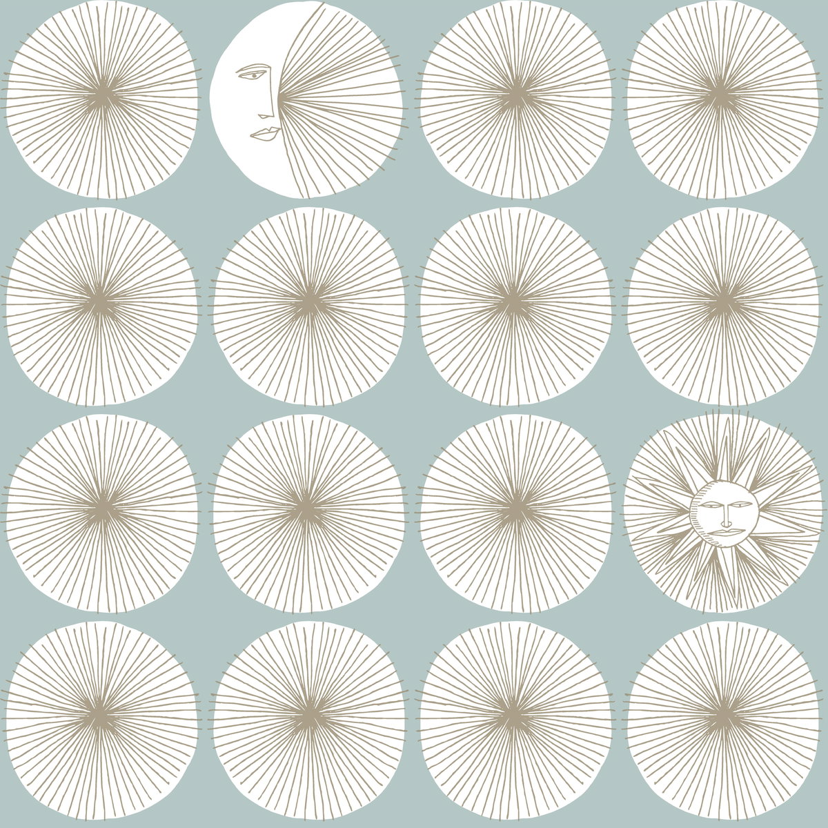 Soho Starburst Light Blue Peel & Stick Wallpaper, by York Wall, 20' length x 1'8.5" width x 0.02" depth View 1