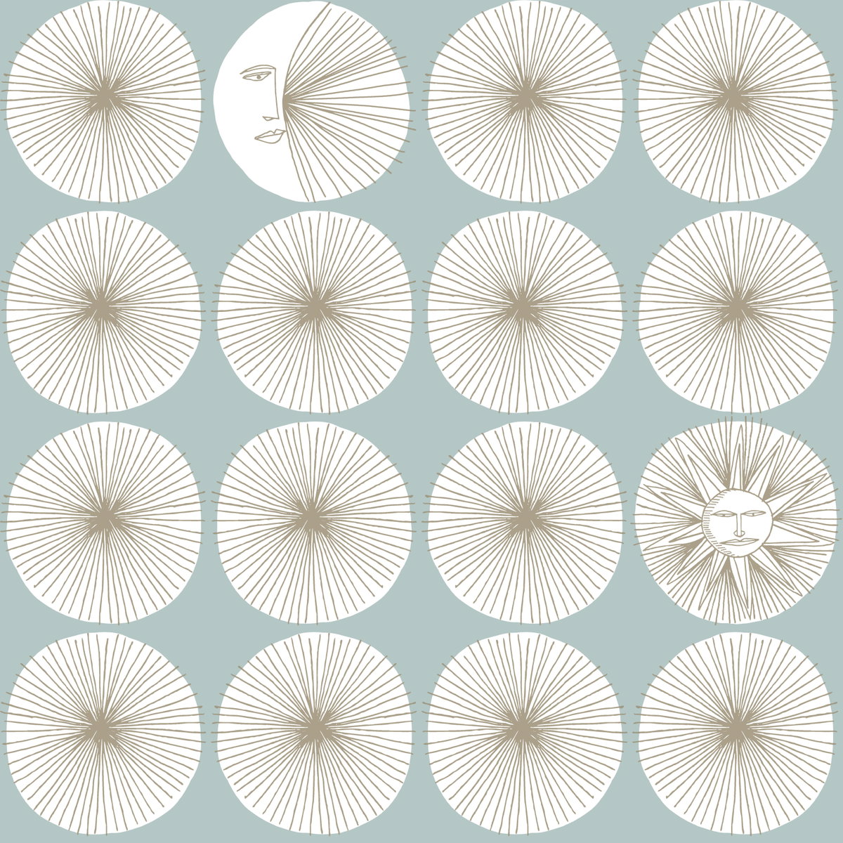 Soho Starburst Light Blue Peel & Stick Wallpaper, by York Wall, 20' length x 1'8.5" width x 0.02" depth