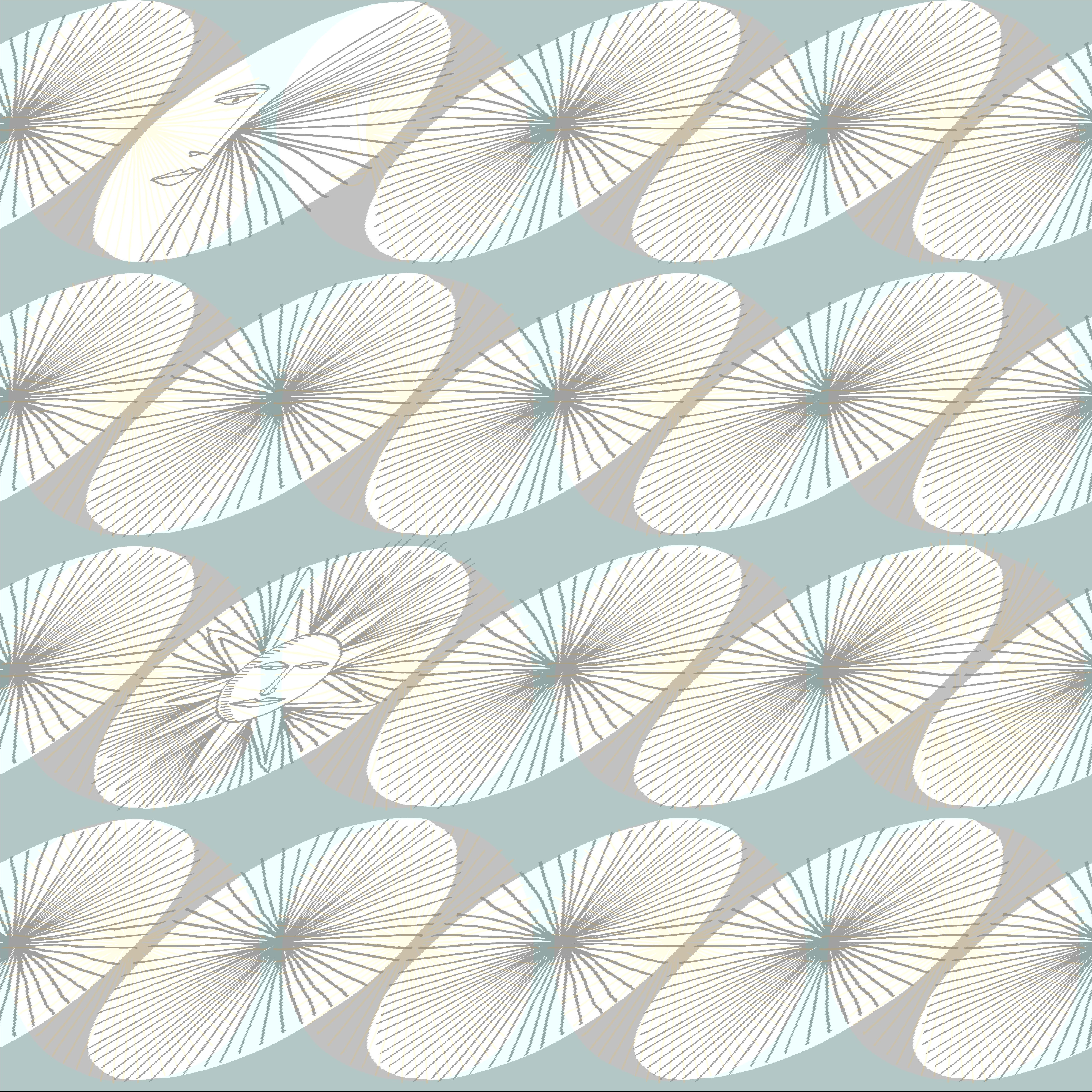 Soho Starburst Light Blue Peel & Stick Wallpaper large image 