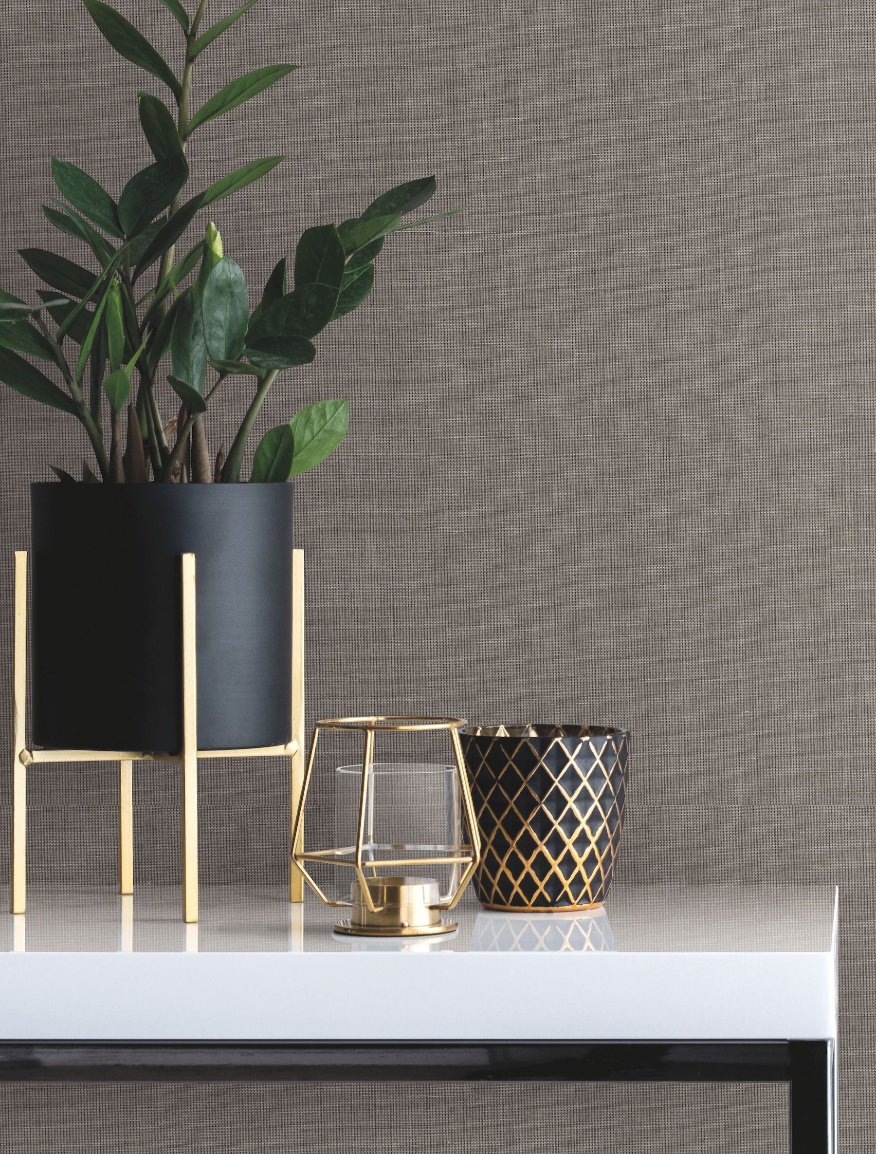 Crosshatch String Black & Grey Wallpaper, by York Wall, 24' length x 3' width x 0.02" depth View 5