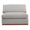 Rue Slipper Chair Flecked Grey, Accent Chair by Moe's Home, 41" width x 23.6" height x 41" depth thumbnail 1