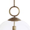 Calix Large Blown Glass 1 Light Pendant, by Uttermost, 1'3.75" width x 1'11" height x 1'3.75" diameter x 1'3.75" depth thumbnail 4