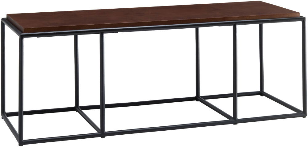 Brax Coffee Table, by Surya, 50" width x 18" height