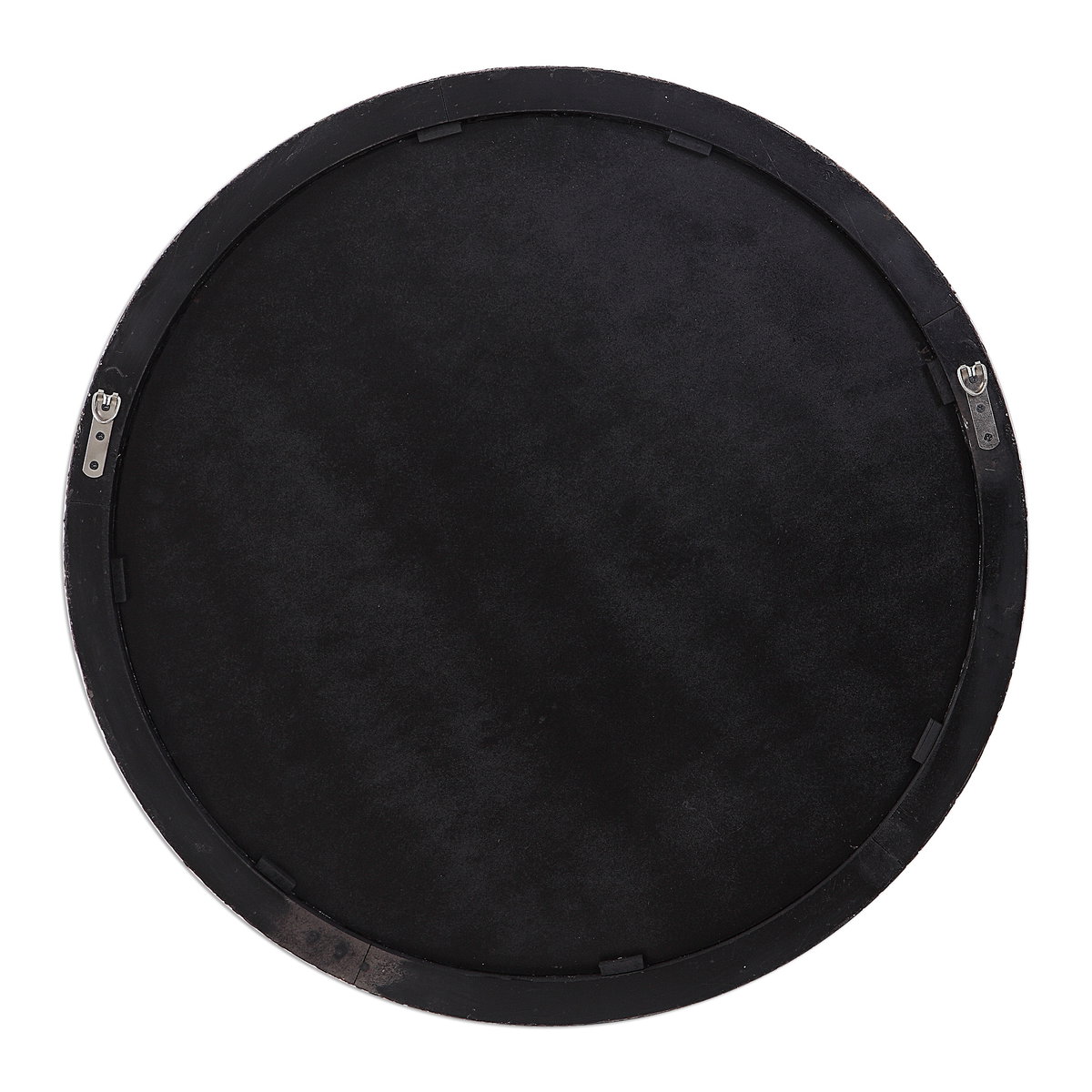 Wayde Gold Bark Round Mirror, by Uttermost, 2'6" width x 2'6" height x 1.5" depth View 6
