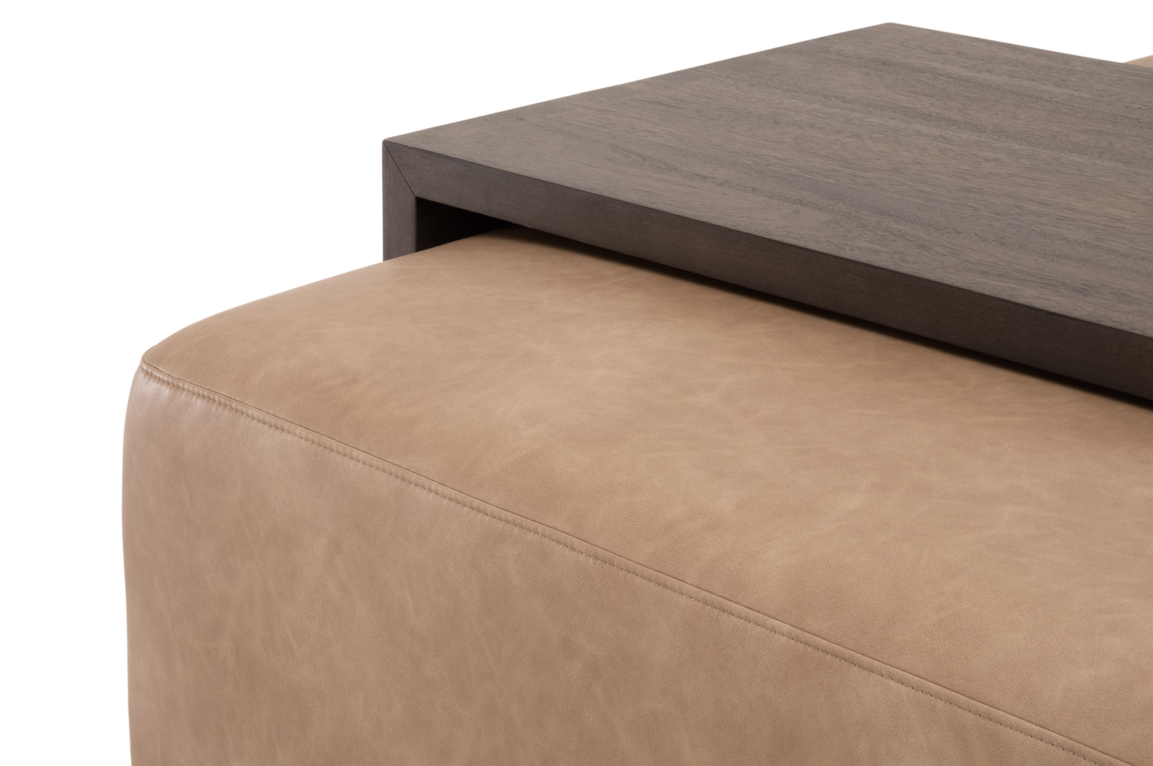 Dovetail Upholstered Coffee Table, by Essentials for Living, 54.5" width x 20" height x 35.5" depth View 13