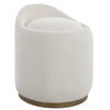 Swirl Swivel Sheepskin Ottoman, Furniture by Uttermost, 21" width x 24" height x 21" depth thumbnail 5