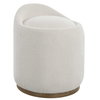 Swirl Swivel Sheepskin Ottoman, by Uttermost, 21" width x 24" height x 21" depth thumbnail 5