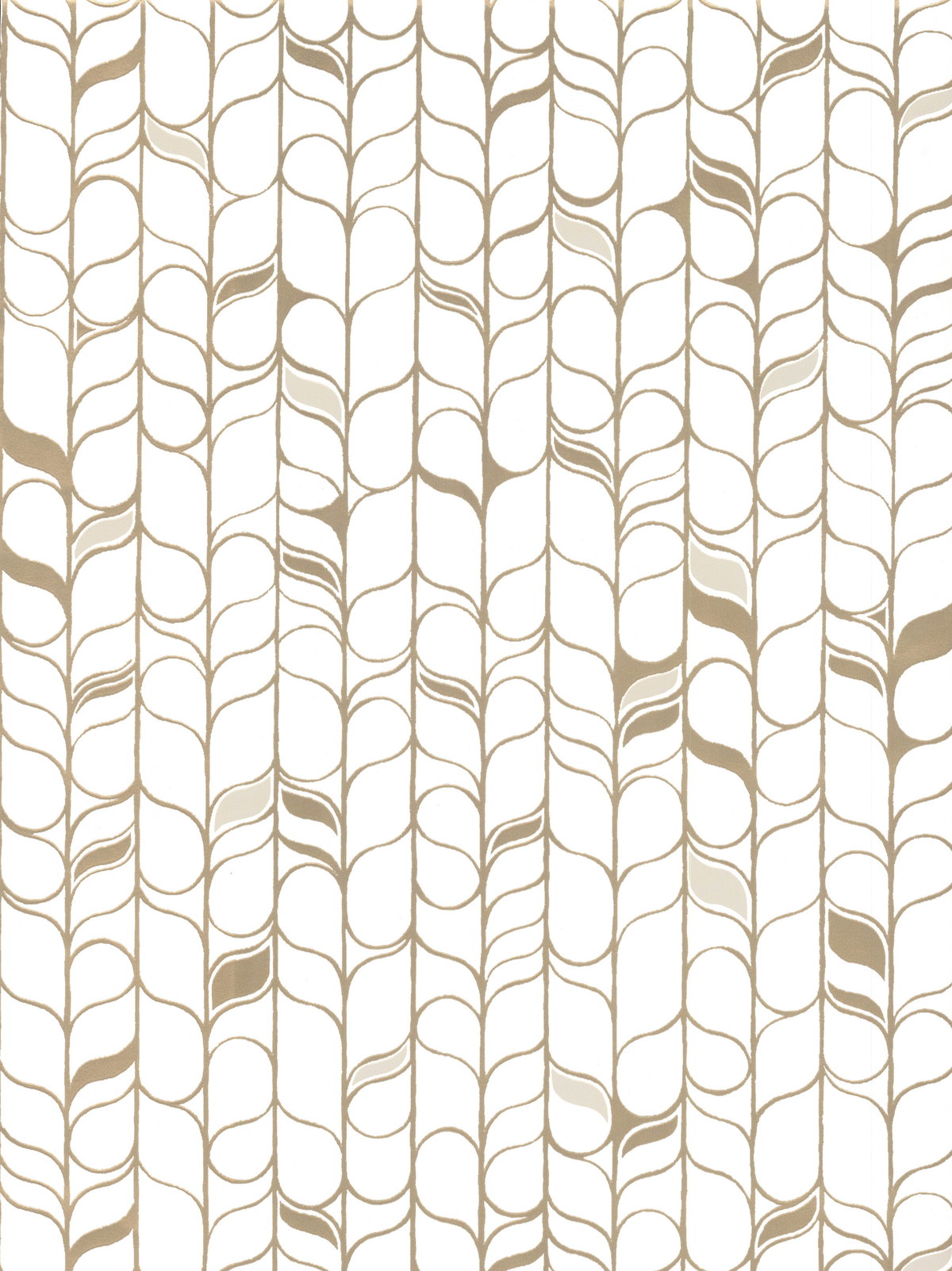 Perfect Petals White & Gold Wallpaper, by York Wall, 32'9.48" length x 1'8.8" width x 0.02" depth