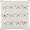 Painterly Butterfly Accent Pillow Poly, Decorative Pillow by Surya, 22" length x 22" width thumbnail