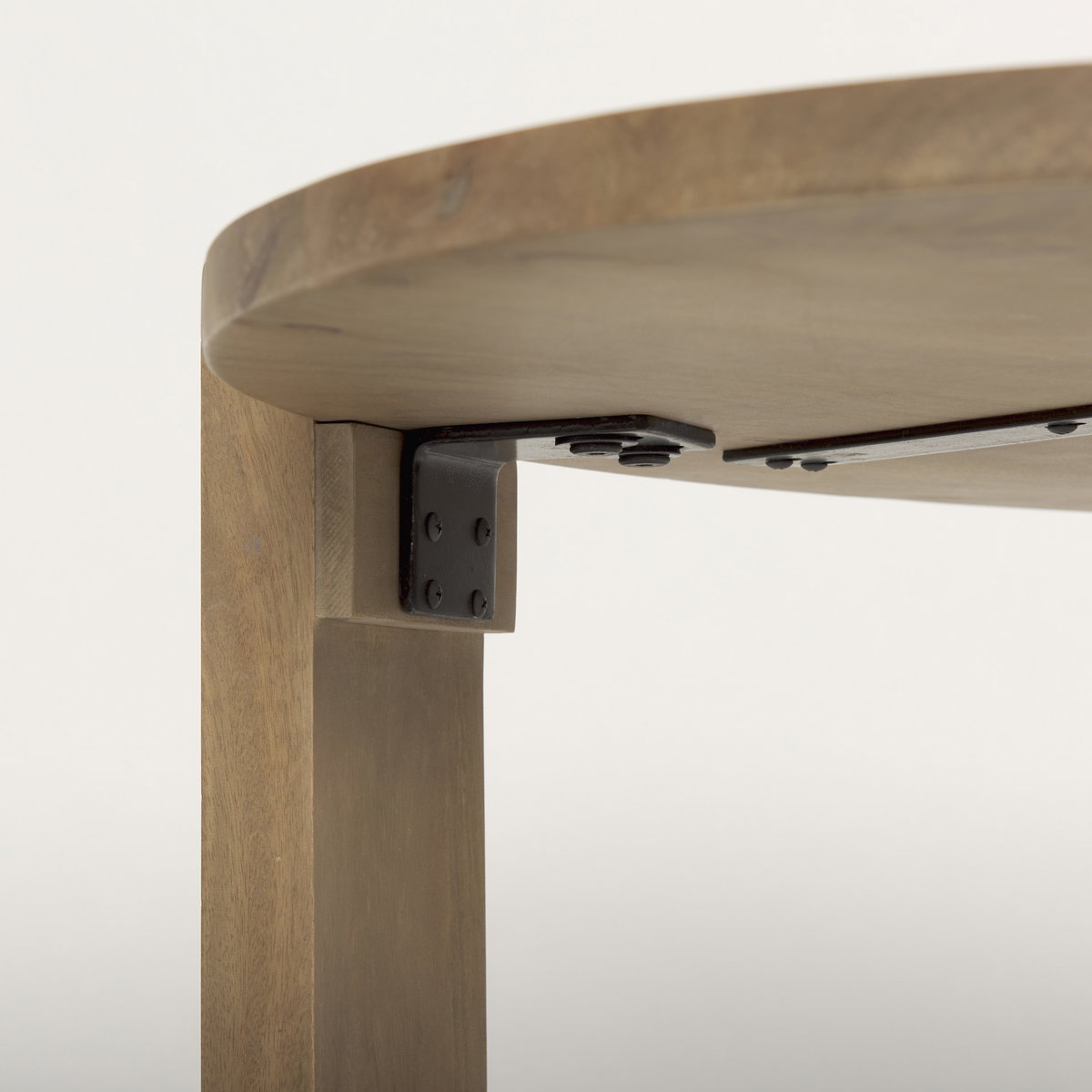 Evelyn Light Brown Oblong Coffee Table, by Mercana, 48" length x 30" width x 16" height View 9