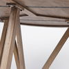 Legolas I 60' Round Brown Solid Wood Top & Base Dining Table thumbnail 4