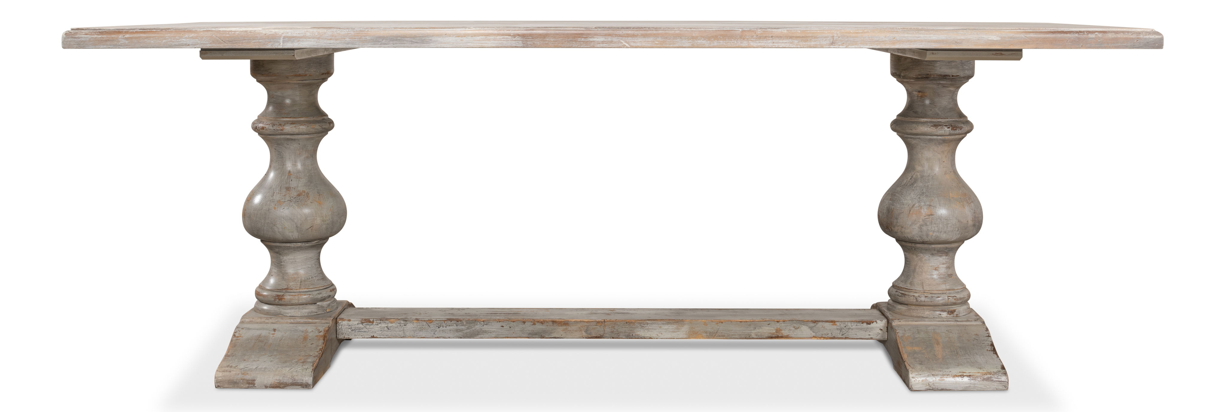 Lionisio Trestle Table, Grey Oak large image 