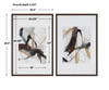 Burgundy Interjection Abstract Prints Set/2, Art by Uttermost, 26.5" width x 39.5" height x 2.12" depth thumbnail 3