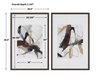 Burgundy Interjection Abstract Prints Set/2, Art by Uttermost, 26.5" width x 39.5" height x 2.12" depth thumbnail 3