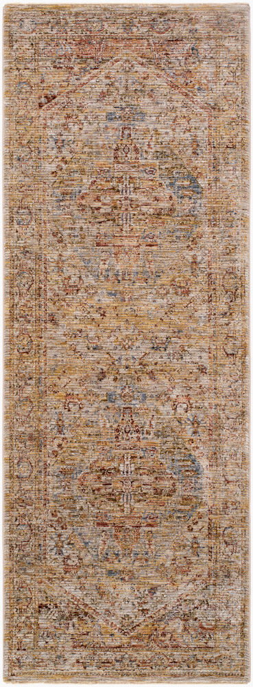 Naila Machine Woven Rug, by Surya, 7'2.61" length x 2'7.5" width