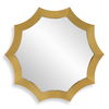 Flare Brushed Brass Round Mirror thumbnail 0