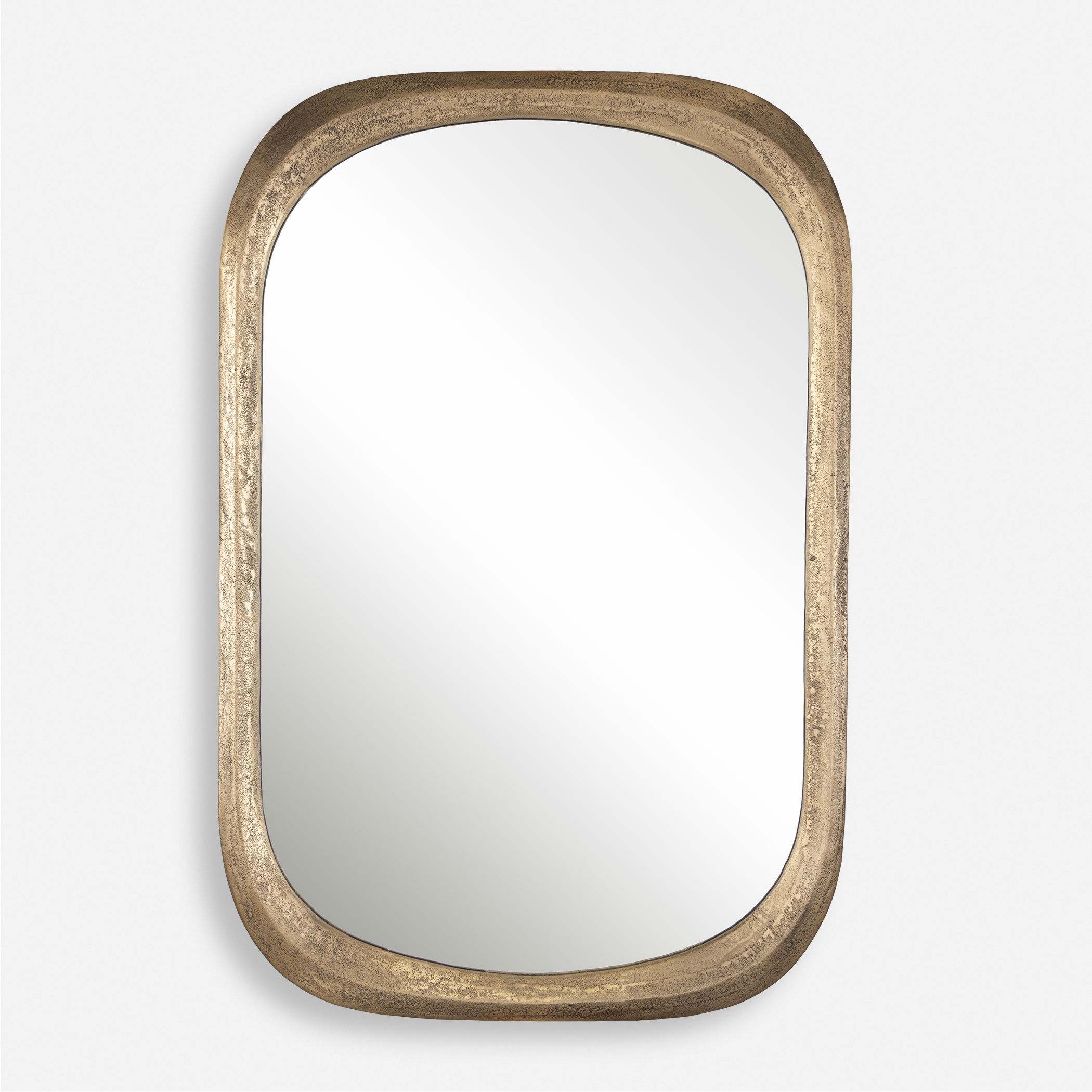 Malone Brass Mirror, by Uttermost, 24" width x 36.5" height x 1.25" depth View 1