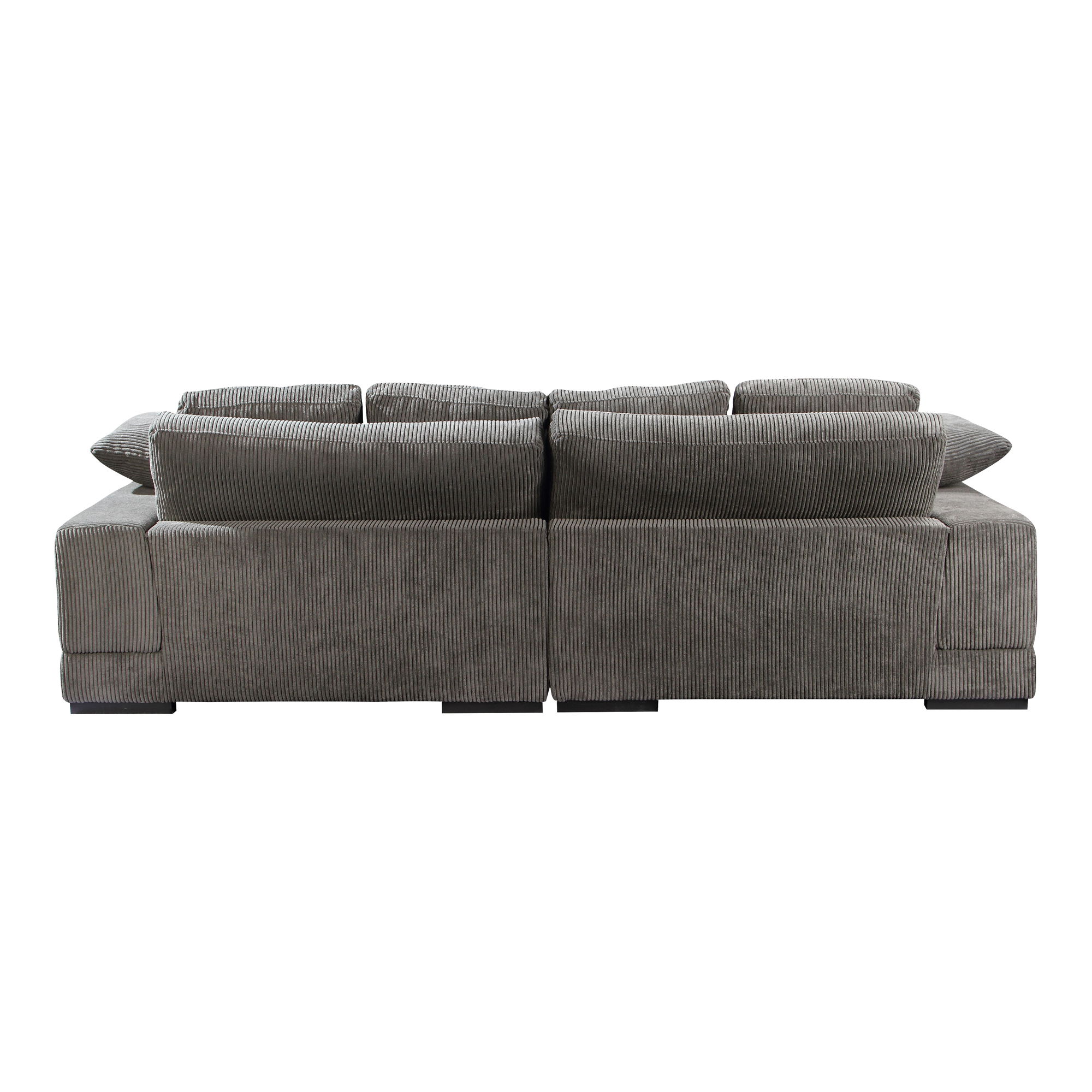 Plunge Sectional Charcoal, Sectional Sofa by Moe's Home, 106" width x 34" height x 46" depth View 3