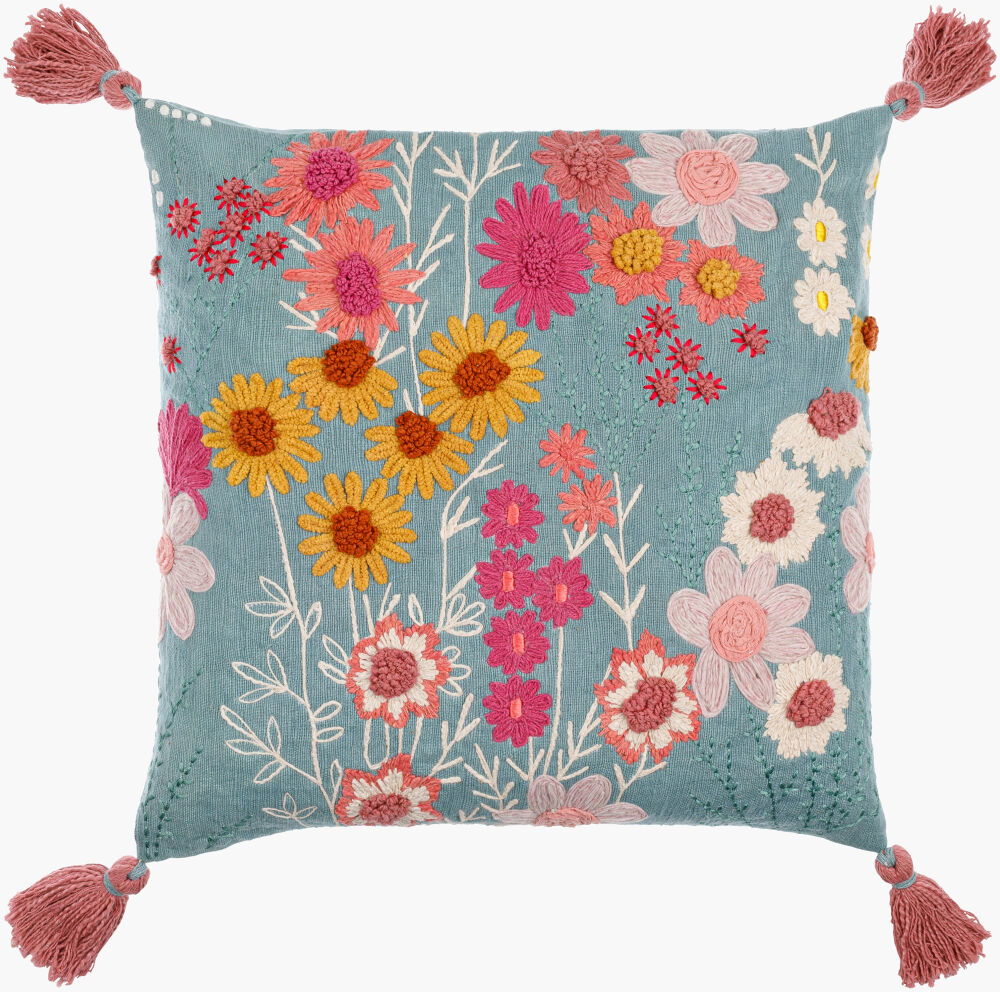 Hannah Kate Accent Pillow, Decorative Pillow by Surya, 20" length x 20" width