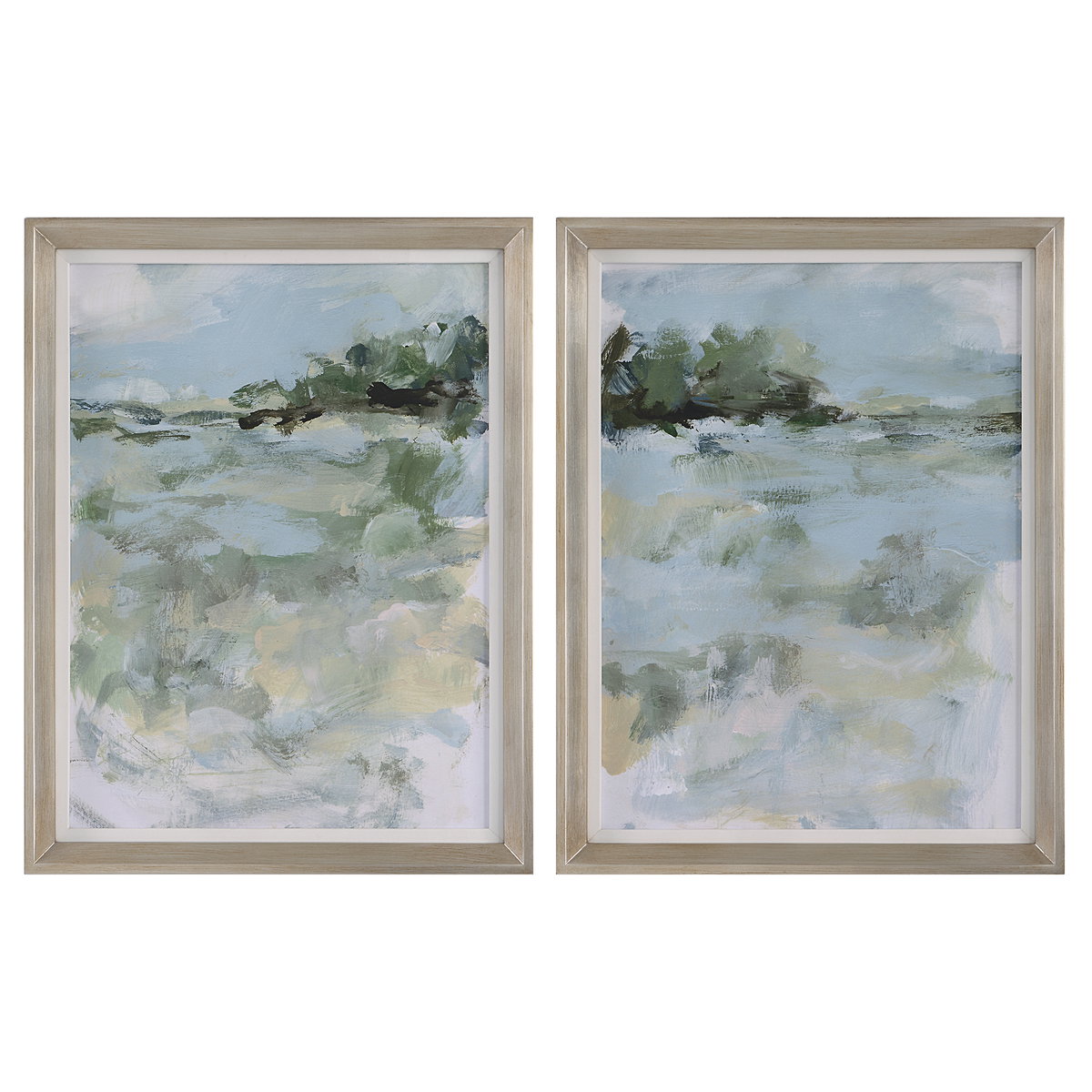 Far Away View Framed Prints Set/2, Art by Uttermost, 21" width x 27" height x 2" depth View 1